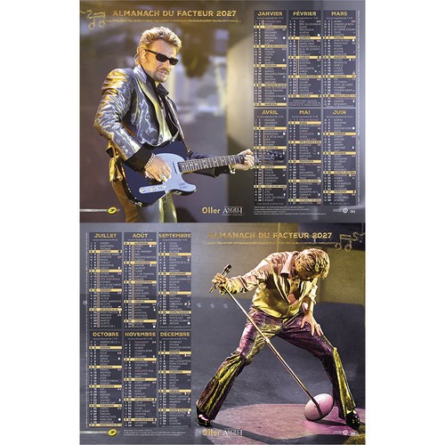 Calendrier johnny concert la - calendrier,