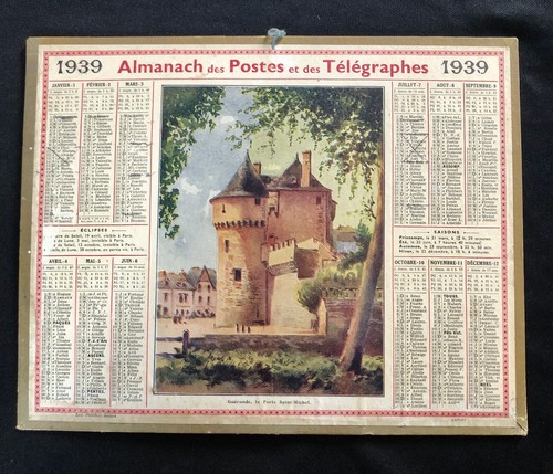 Almanach calendrier 1939 - ,