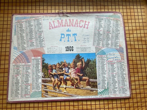 Calendrier almanach postes - calendrier,