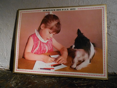 Almanach calendrier ptt 1972 - almanach,