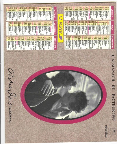 Almanach calendrier poste - almanach,