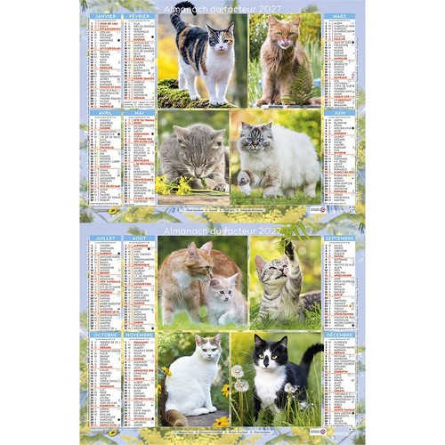 Calendrier 2027 poste - calendrier, la