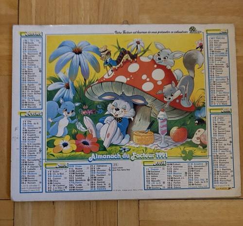 Almanach poste 1991 - la,
