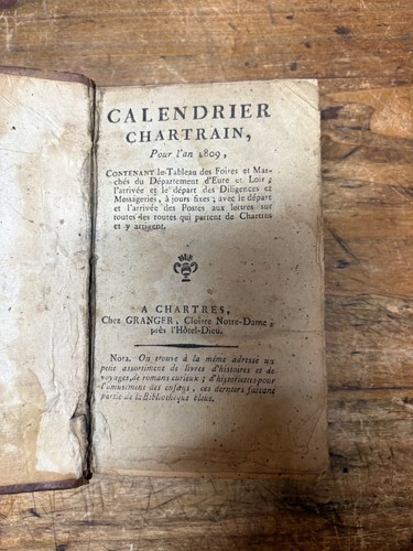 Calendrier chartrain pour - calendrier,