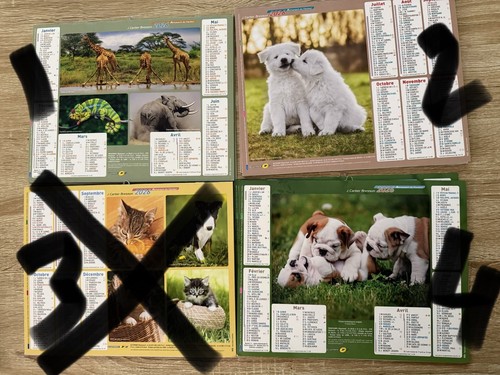 Calendrier almanach du - calendrier,