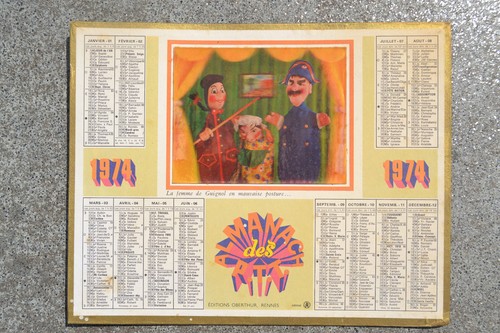 Calendrier almanach ptt poste - calendrier,