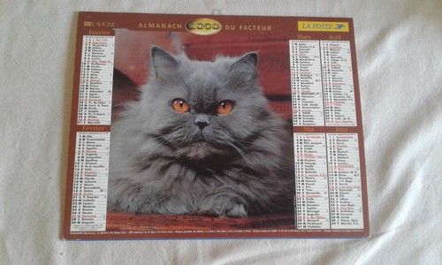 Calendrier des postes almanach - calendrier,