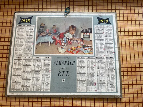 Calendrier almanach postes - calendrier,