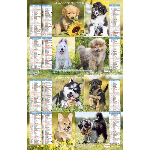 Calendrier 2027 poste - 2027, la