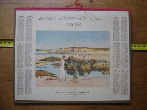 Calendrier almanach postes - calendrier,