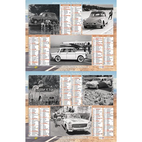 Calendrier 2027 poste - la,