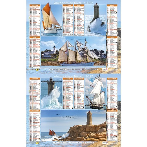 Calendrier 2027 poste - la,